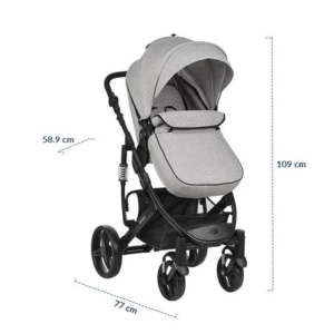 Kolica BELOVED light grey - Slika 10