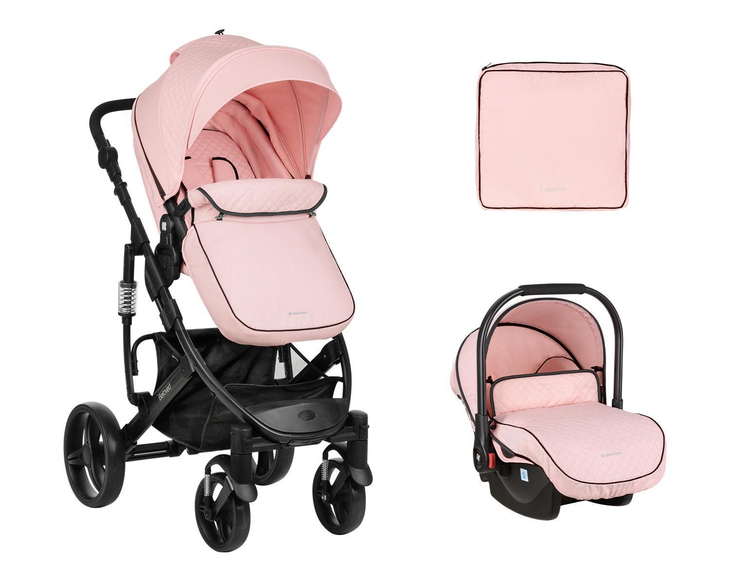 Kolica BELOVED light pink set 2in1 sa autosedištem