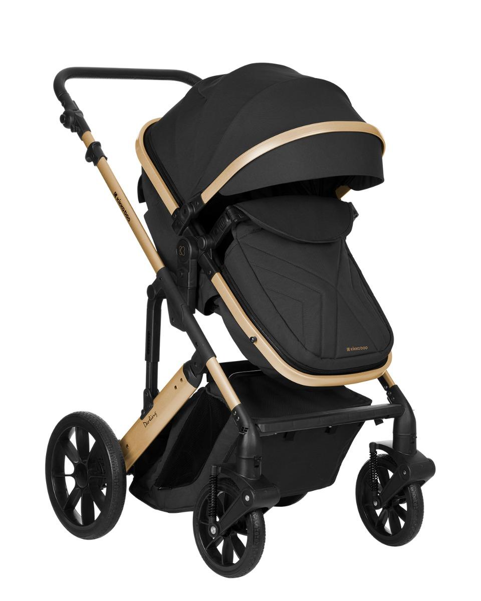 Kikka Boo kolica Darling premium black sa kombinovanom korpom i velikom tendom