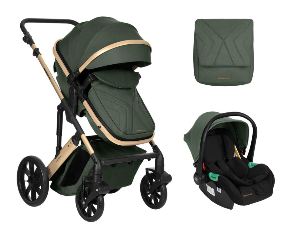 Kolica DARLING premium set 2in1 sa I-SIZE autosedištem army green Kolica DARLING premium set 2in1 sa I-SIZE autosedištem army green