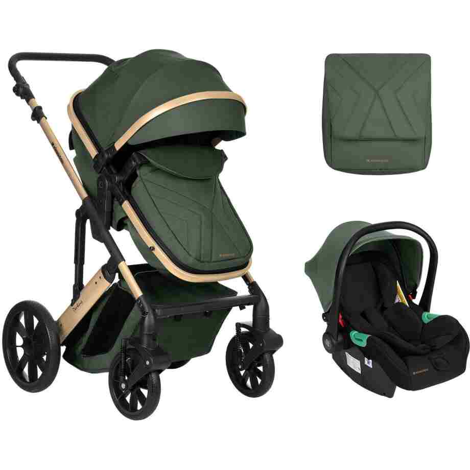 Kolica DARLING premium set 2in1 sa I-SIZE autosedištem army green