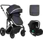 Kolica DARLING premium set 2in1 sa I-SIZE autosedištem dark grey
