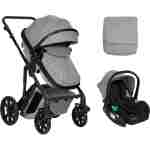 Kolica DARLING premium set 2in1 sa I-SIZE autosedištem light grey