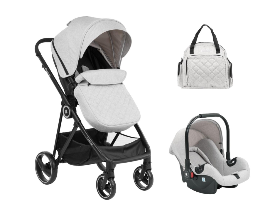 Kolica GIANNI grey set 2in1 sa autosedištem Kolica GIANNI grey set 2in1 sa autosedištem