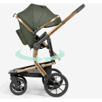 KIKKA BOO Kolica IRENE premium 3in1 set sa I-SIZE autosedištem i tvrdom korpom army green KIKKA BOO Kolica IRENE premium 3in1 set sa I-SIZE autosedištem i tvrdom korpom army green - Slika 21