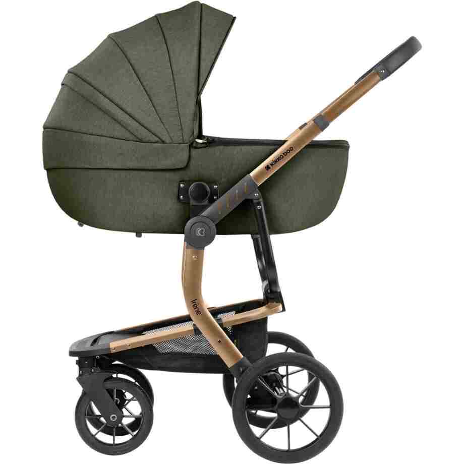 KIKKA BOO Kolica IRENE premium 3in1 set sa I-SIZE autosedištem i tvrdom korpom army green Kolica IRENE premium army green set 3in1 sa I SIZE autosedistem i tvrdom korpom8