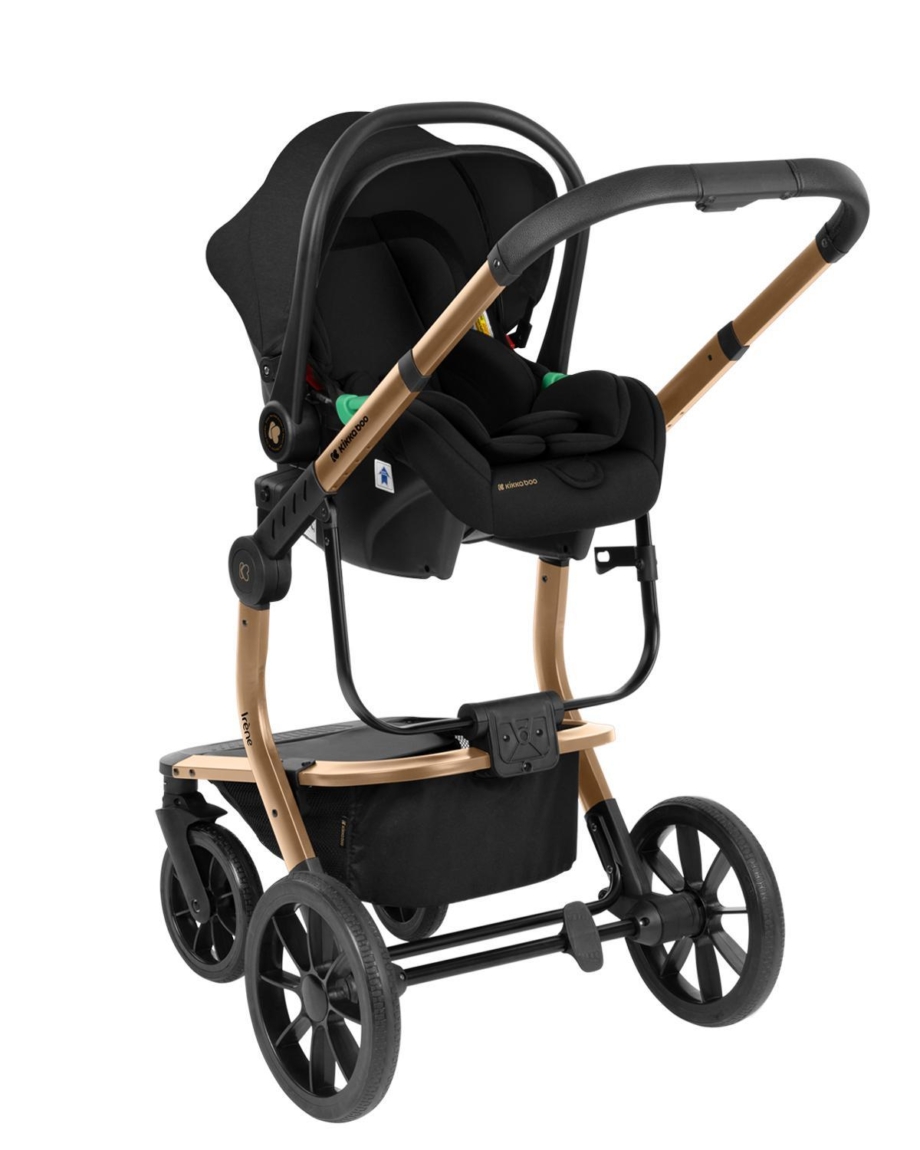 KIKKA BOO Kolica IRENE premium 3in1 set sa I-SIZE autosedištem i tvrdom korpom black KIKKA BOO Kolica IRENE premium 3in1 set sa I-SIZE autosedištem i tvrdom korpom black