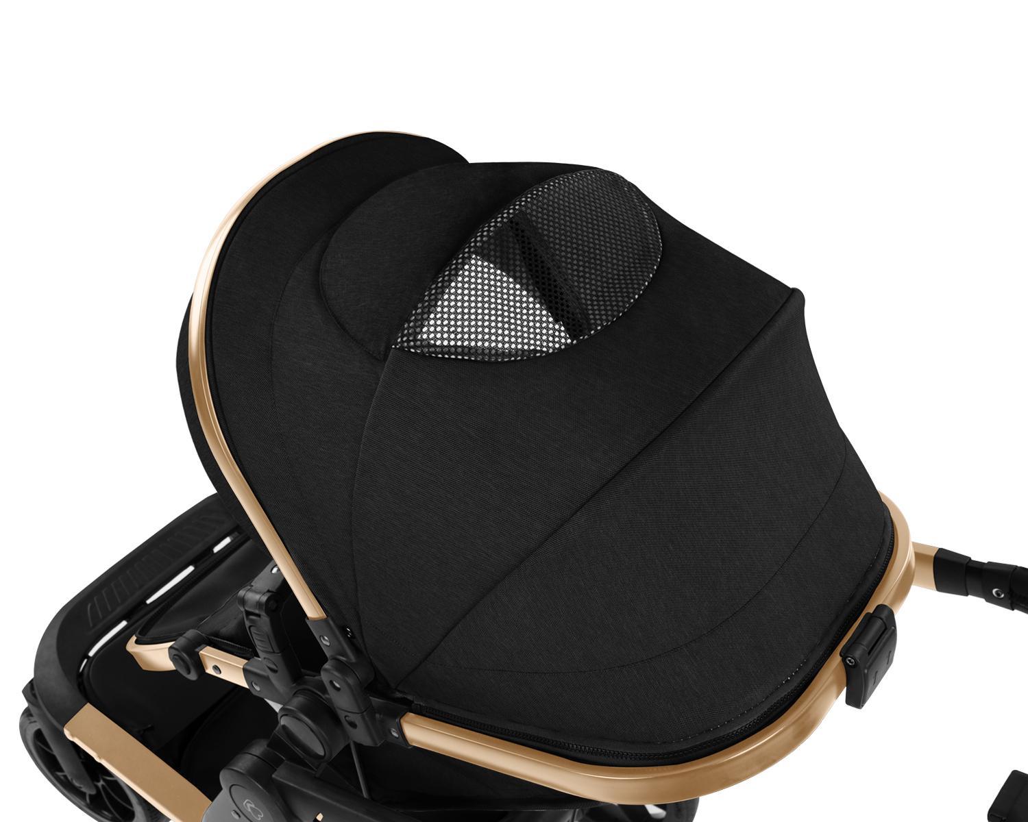 KIKKA BOO Kolica IRENE premium 3in1 set sa I-SIZE autosedištem i tvrdom korpom black KIKKA BOO Kolica IRENE premium 3in1 set sa I-SIZE autosedištem i tvrdom korpom black