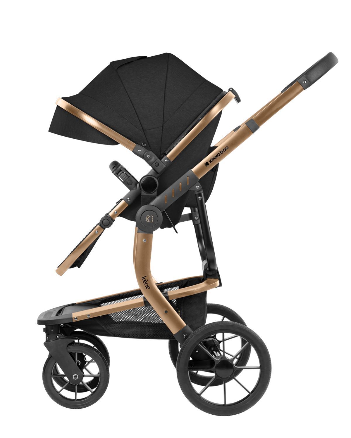 KIKKA BOO Kolica IRENE premium 3in1 set sa I-SIZE autosedištem i tvrdom korpom black KIKKA BOO Kolica IRENE premium 3in1 set sa I-SIZE autosedištem i tvrdom korpom black