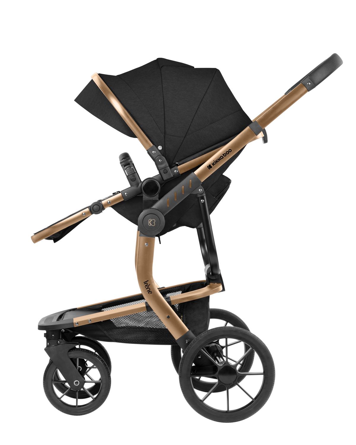 KIKKA BOO Kolica IRENE premium 3in1 set sa I-SIZE autosedištem i tvrdom korpom black KIKKA BOO Kolica IRENE premium 3in1 set sa I-SIZE autosedištem i tvrdom korpom black