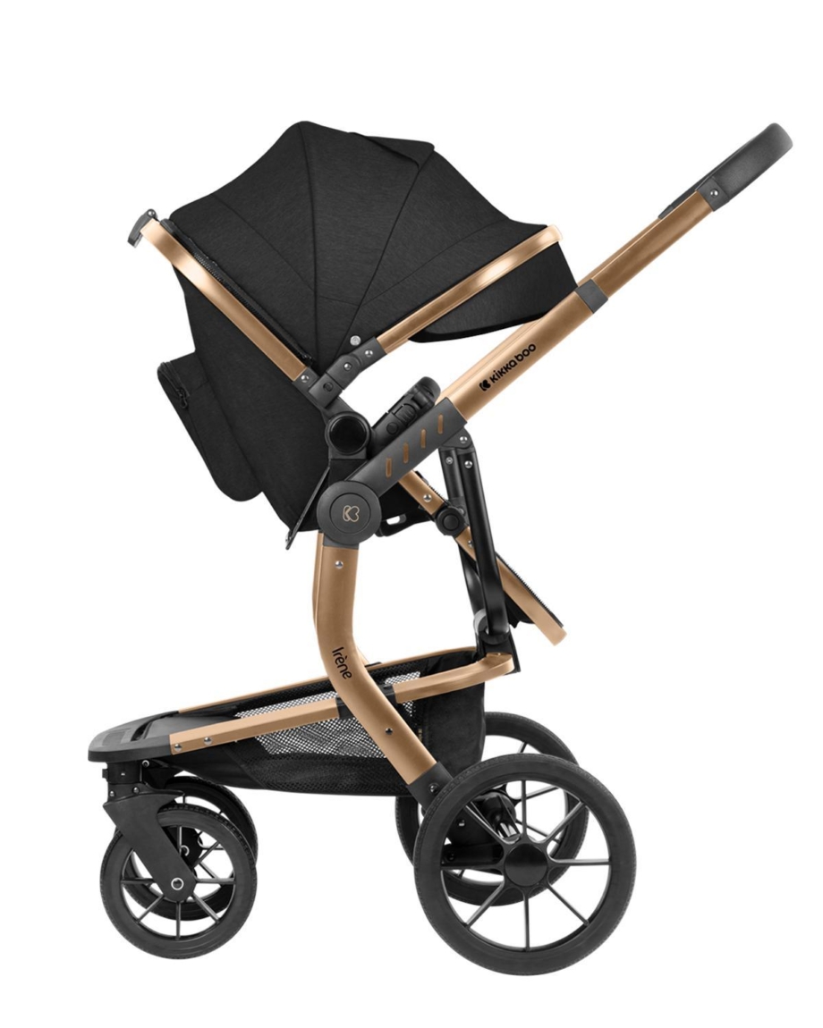 KIKKA BOO Kolica IRENE premium 3in1 set sa I-SIZE autosedištem i tvrdom korpom black KIKKA BOO Kolica IRENE premium 3in1 set sa I-SIZE autosedištem i tvrdom korpom black
