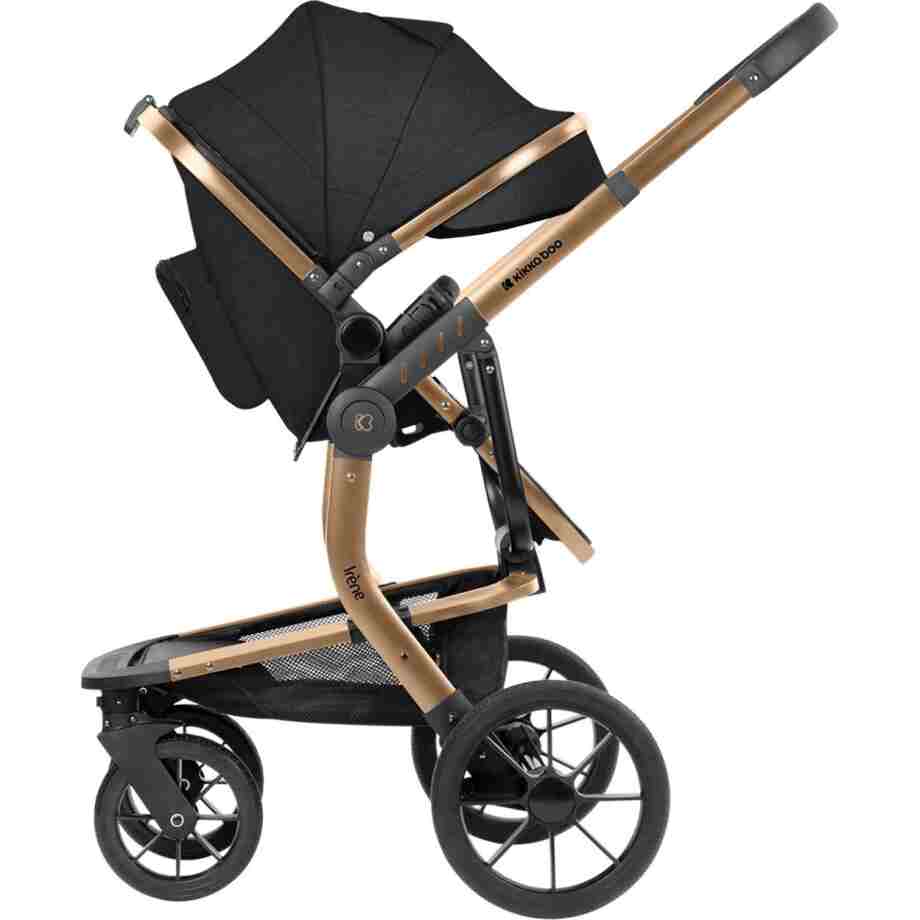 KIKKA BOO Kolica IRENE premium 3in1 set sa I-SIZE autosedištem i tvrdom korpom black