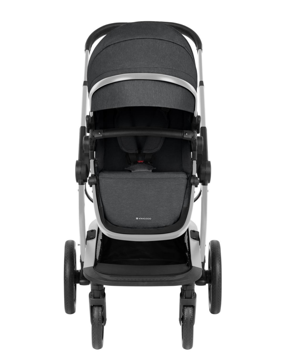KIKKA BOO Kolica IRENE premium 3in1 set sa I-SIZE autosedištem i tvrdom korpom dark grey