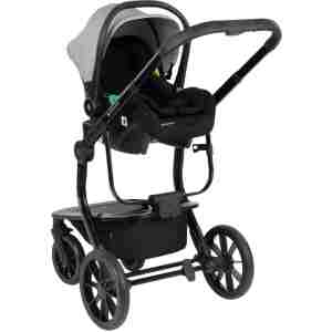 KIKKA BOO Kolica IRENE premium 3in1 set sa I-SIZE autosedištem i tvrdom korpom light grey - Slika 8