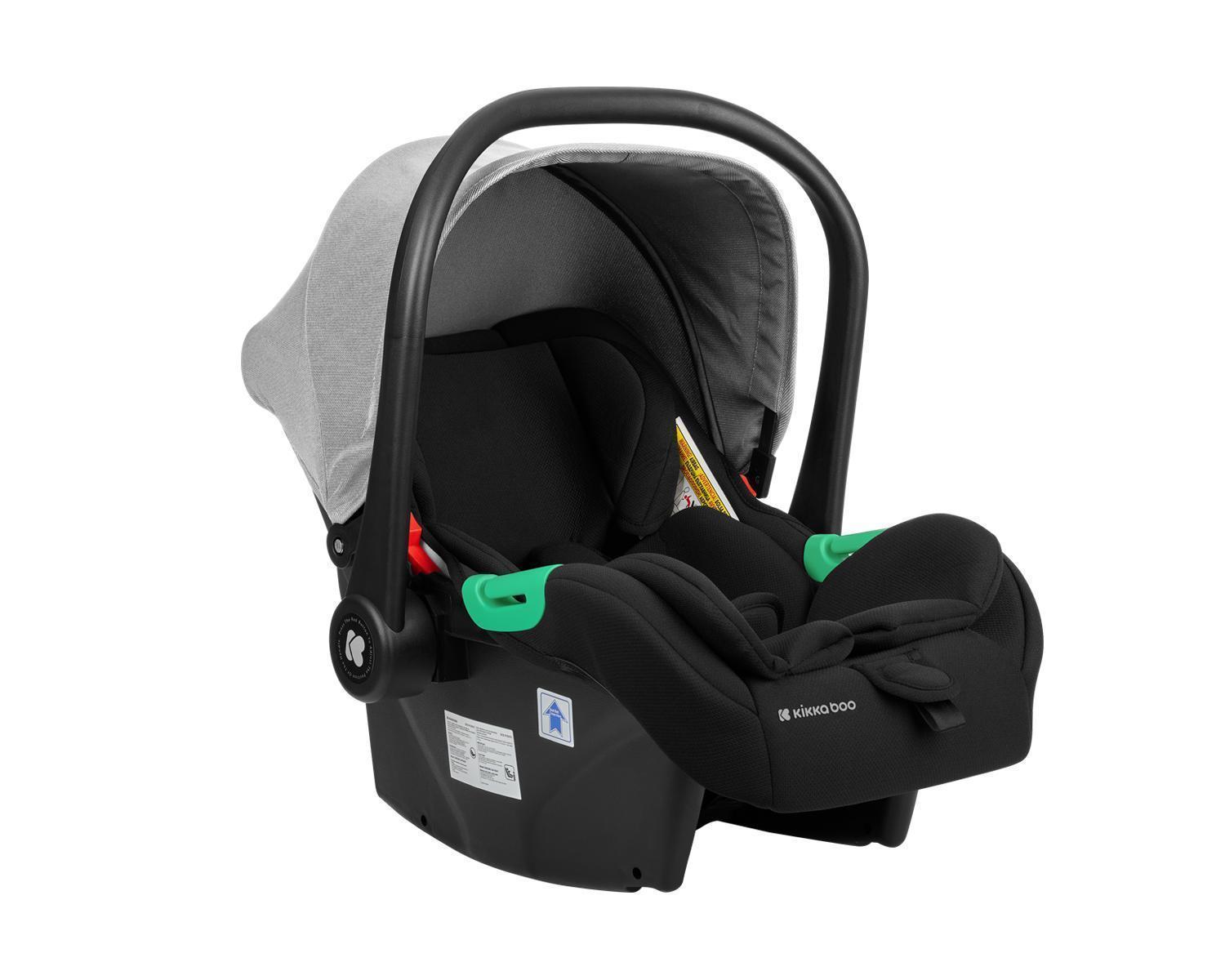 KIKKA BOO Kolica IRENE premium 3in1 set sa I-SIZE autosedištem i tvrdom korpom light grey
