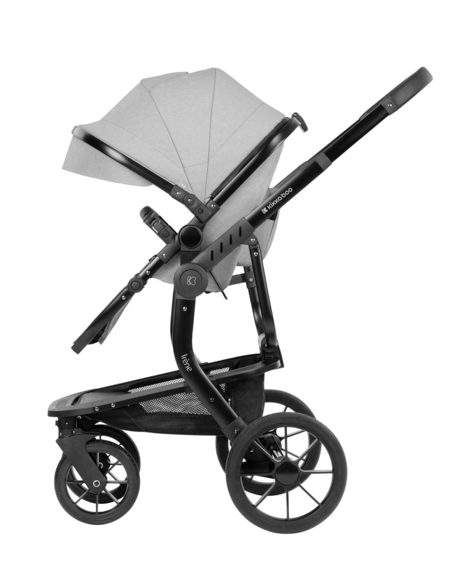 KIKKA BOO Kolica IRENE premium 3in1 set sa I-SIZE autosedištem i tvrdom korpom light grey KIKKA BOO Kolica IRENE premium 3in1 set sa I-SIZE autosedištem i tvrdom korpom light grey