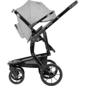 KIKKA BOO Kolica IRENE premium 3in1 set sa I-SIZE autosedištem i tvrdom korpom light grey - Slika 3