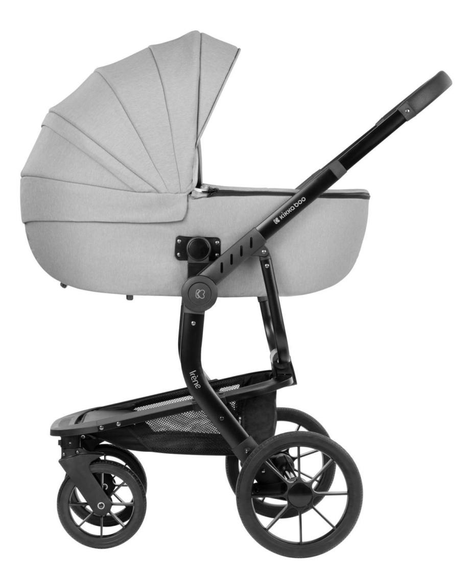 KIKKA BOO Kolica IRENE premium 3in1 set sa I-SIZE autosedištem i tvrdom korpom light grey KIKKA BOO Kolica IRENE premium 3in1 set sa I-SIZE autosedištem i tvrdom korpom light grey