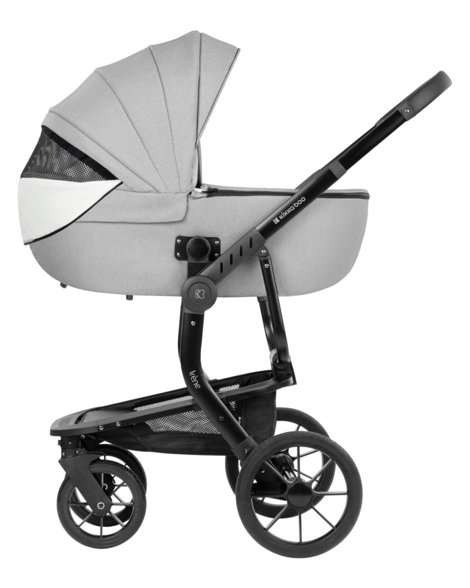 KIKKA BOO Kolica IRENE premium 3in1 set sa I-SIZE autosedištem i tvrdom korpom light grey KIKKA BOO Kolica IRENE premium 3in1 set sa I-SIZE autosedištem i tvrdom korpom light grey