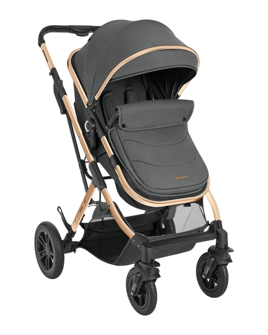 Kikka Boo kolica Kaia premium dark grey sa kombinovanim sedištem