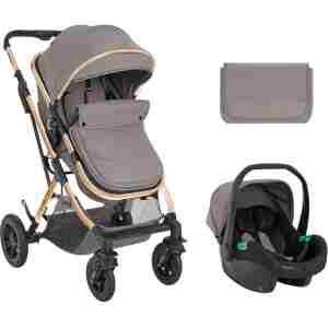Kolica KAIA premium set 2in1 sa I-SIZE autosedištem light grey