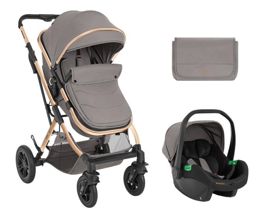 Kolica KAIA premium set 2in1 sa I-SIZE autosedištem light grey Kolica KAIA premium set 2in1 sa I-SIZE autosedištem light grey