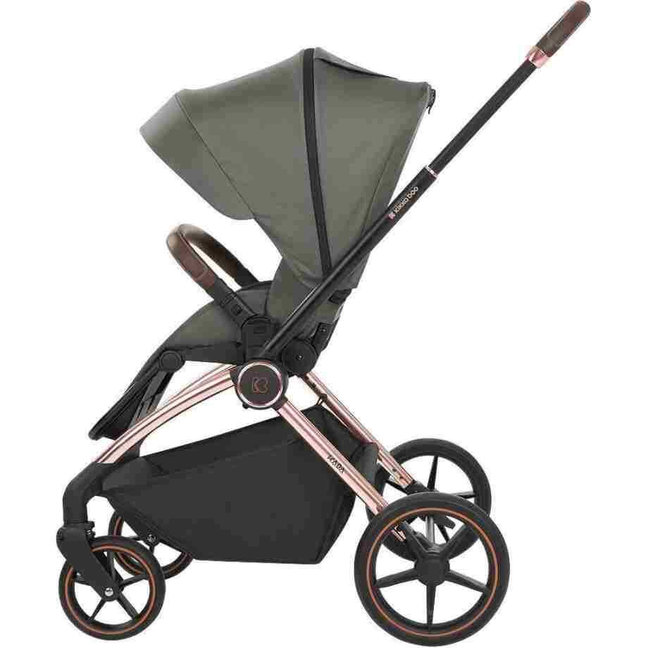 KIKKA BOO Kolica KARA army green set 2in1 sa tvrdom korpom