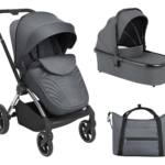 Kolica KARA grey set 2in1 sa tvrdom korpom