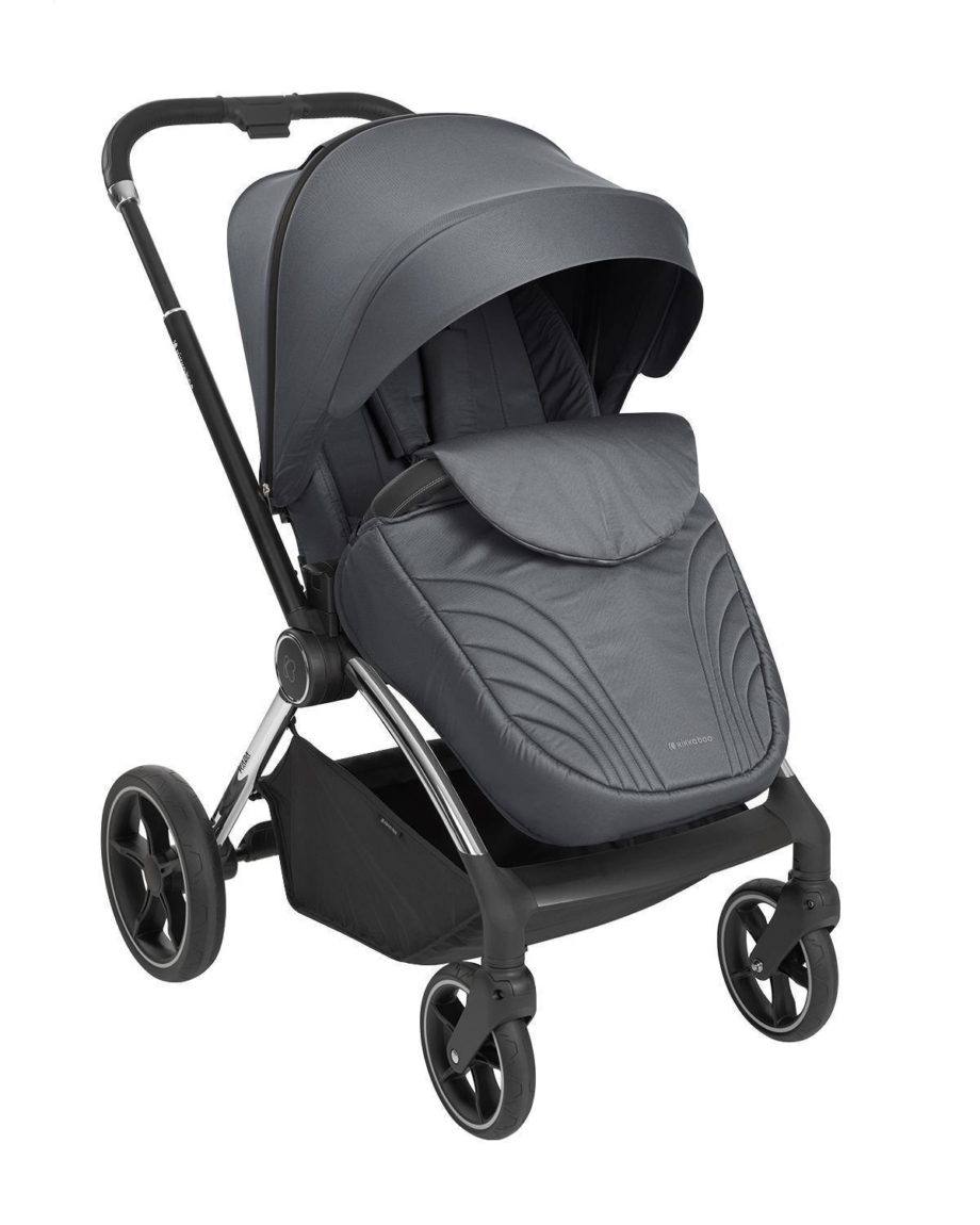 KIKKA BOO Kolica KARA grey set 2in1 sa tvrdom korpom