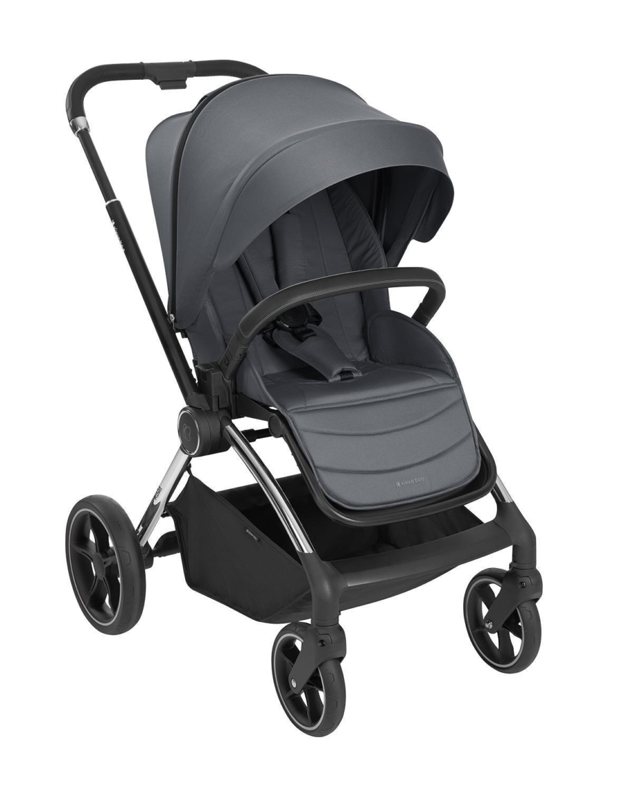 KIKKA BOO Kolica KARA grey set 2in1 sa tvrdom korpom