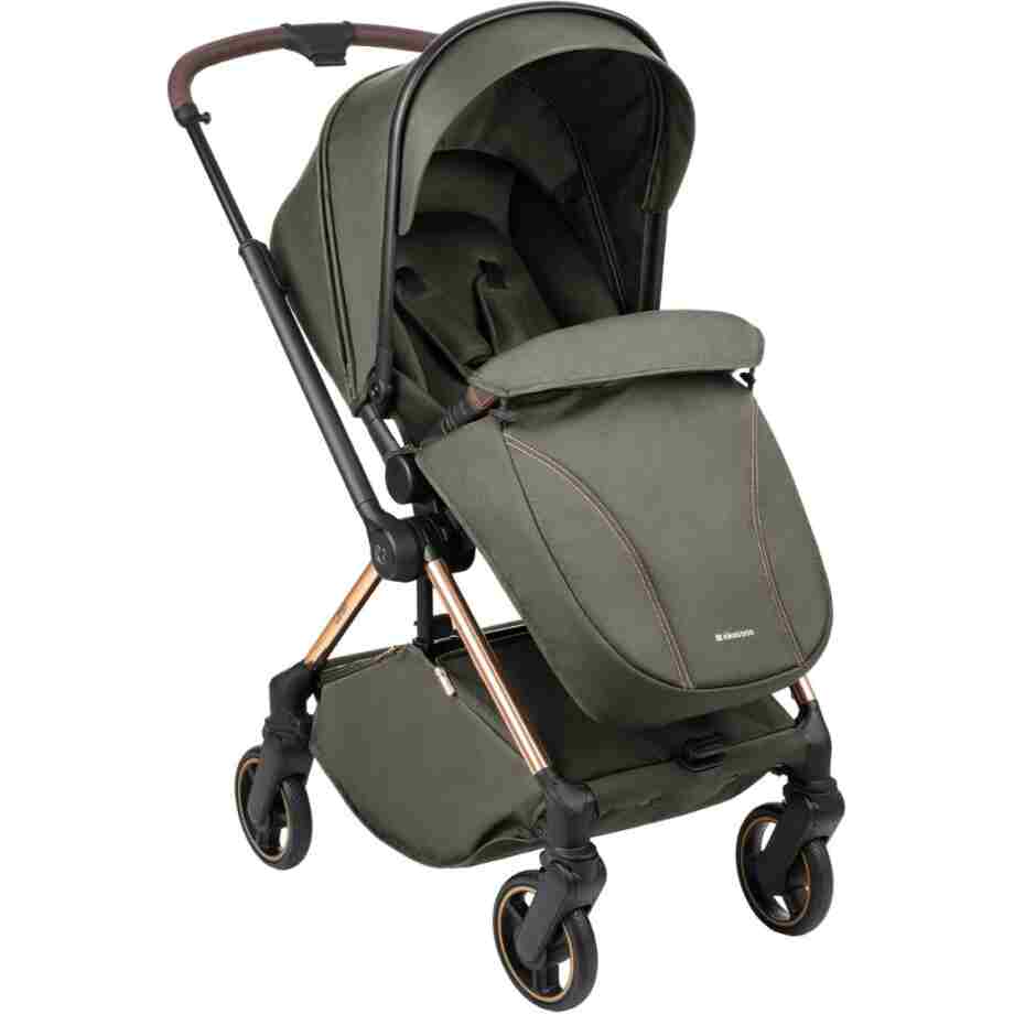 KIKKA BOO Kolica LANAH army green set 2in1 sa tvrdom korpom