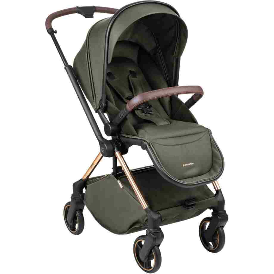 KIKKA BOO Kolica LANAH army green set 2in1 sa tvrdom korpom