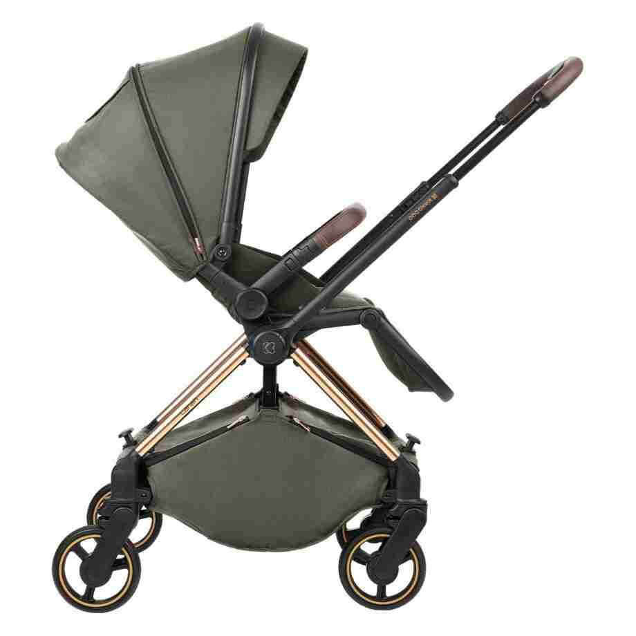 KIKKA BOO Kolica LANAH army green set 2in1 sa tvrdom korpom