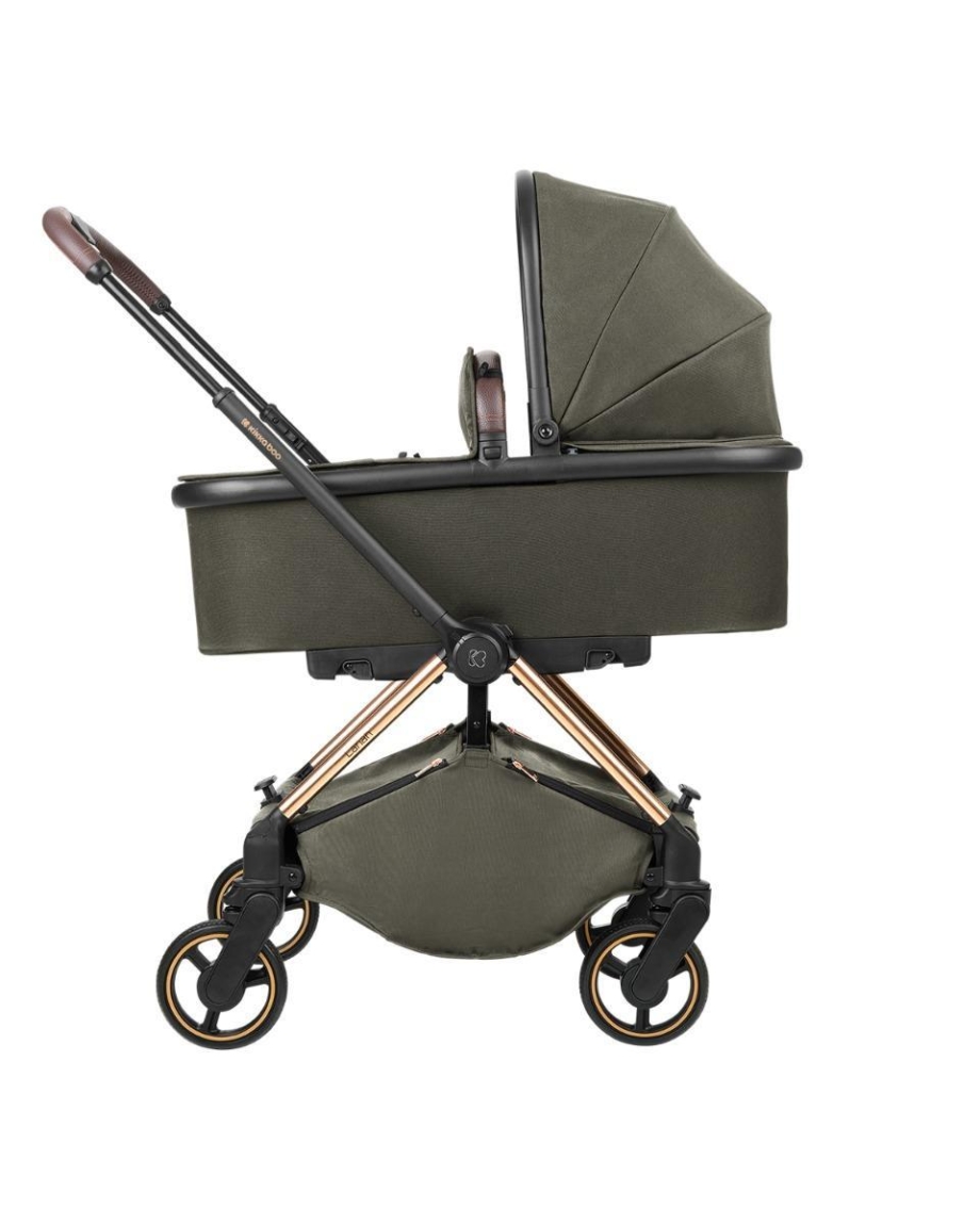 KIKKA BOO Kolica LANAH army green set 2in1 sa tvrdom korpom