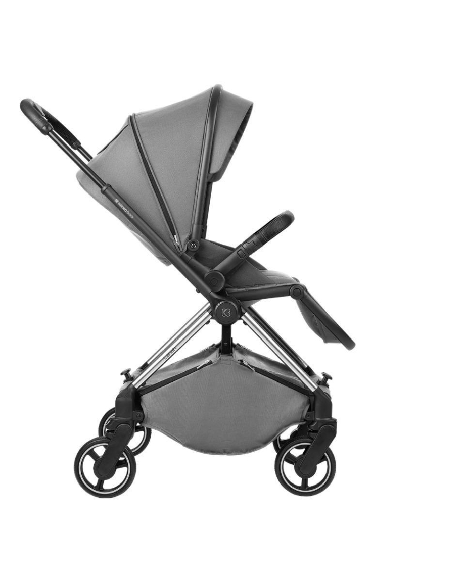 KIKKA BOO Kolica LANAH grey set 2in1 sa tvrdom korpom