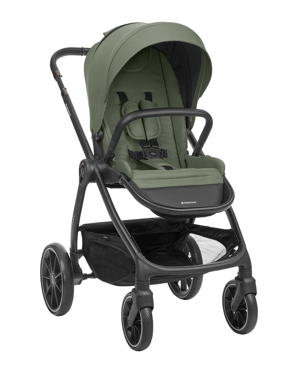 KIKKA BOO Kolica MODENA 3in1 set sa I-SIZE autosedištem i tvrdom korpom army green