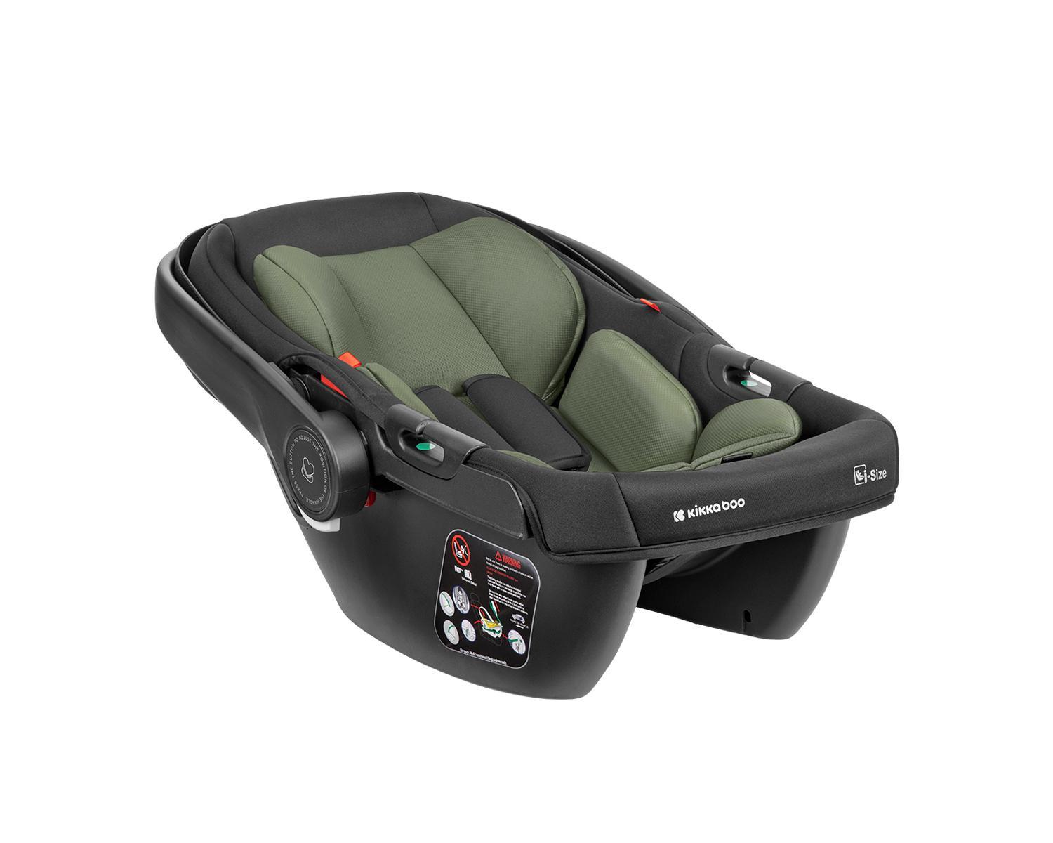 KIKKA BOO Kolica MODENA 3in1 set sa I-SIZE autosedištem i tvrdom korpom army green