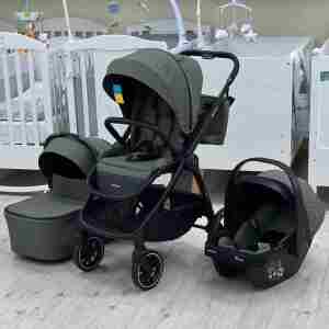 KIKKA BOO Kolica MODENA 3in1 set sa I-SIZE autosedištem i tvrdom korpom army green - Slika 31
