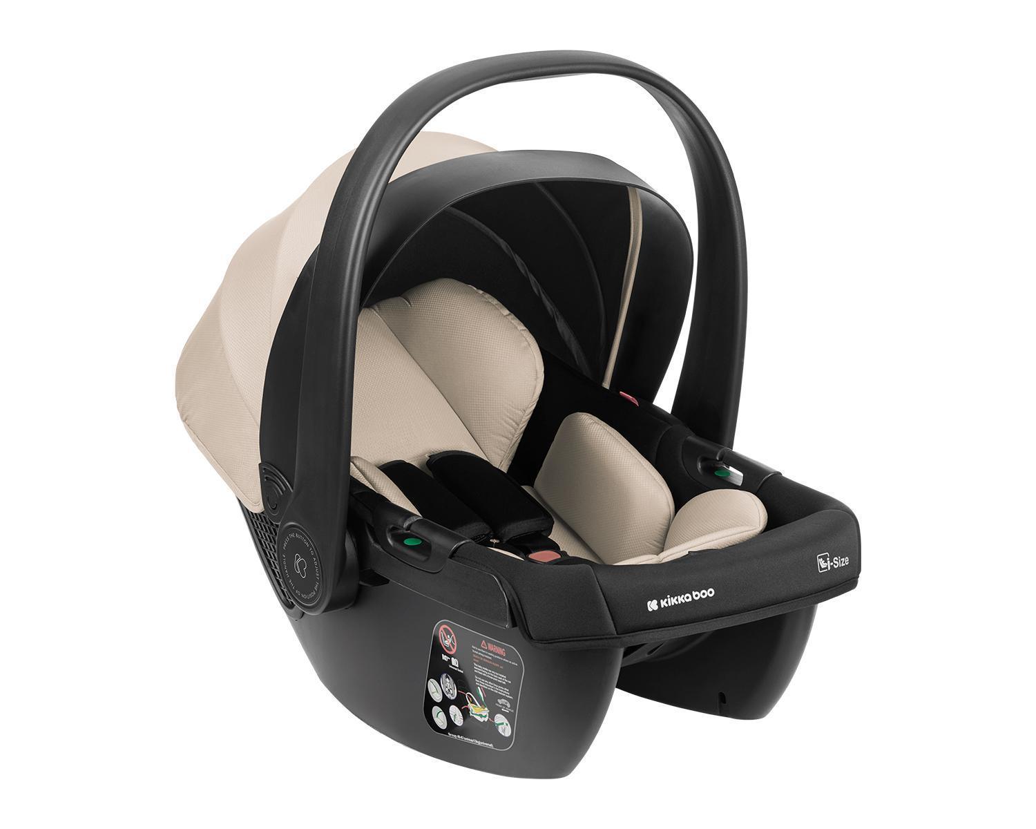 KIKKA BOO Kolica MODENA 3in1 set sa I-SIZE autosedištem i tvrdom korpom beige
