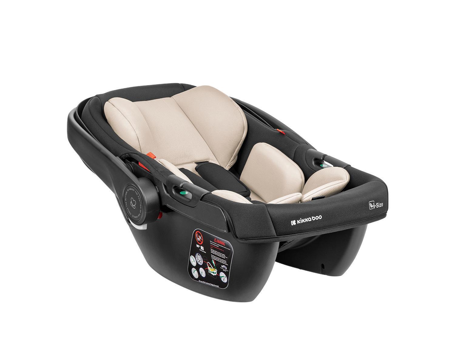KIKKA BOO Kolica MODENA 3in1 set sa I-SIZE autosedištem i tvrdom korpom beige