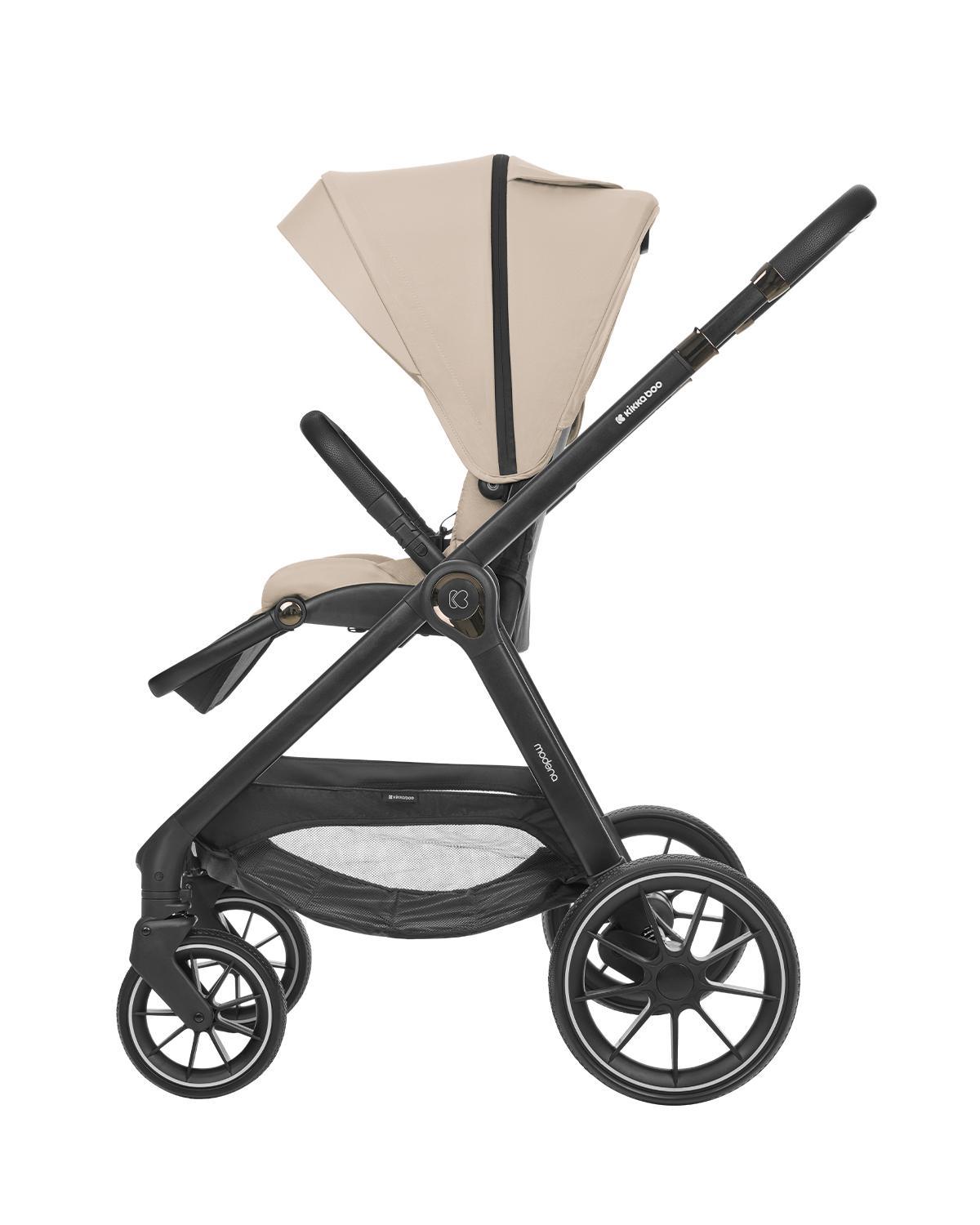 KIKKA BOO Kolica MODENA 3in1 set sa I-SIZE autosedištem i tvrdom korpom beige