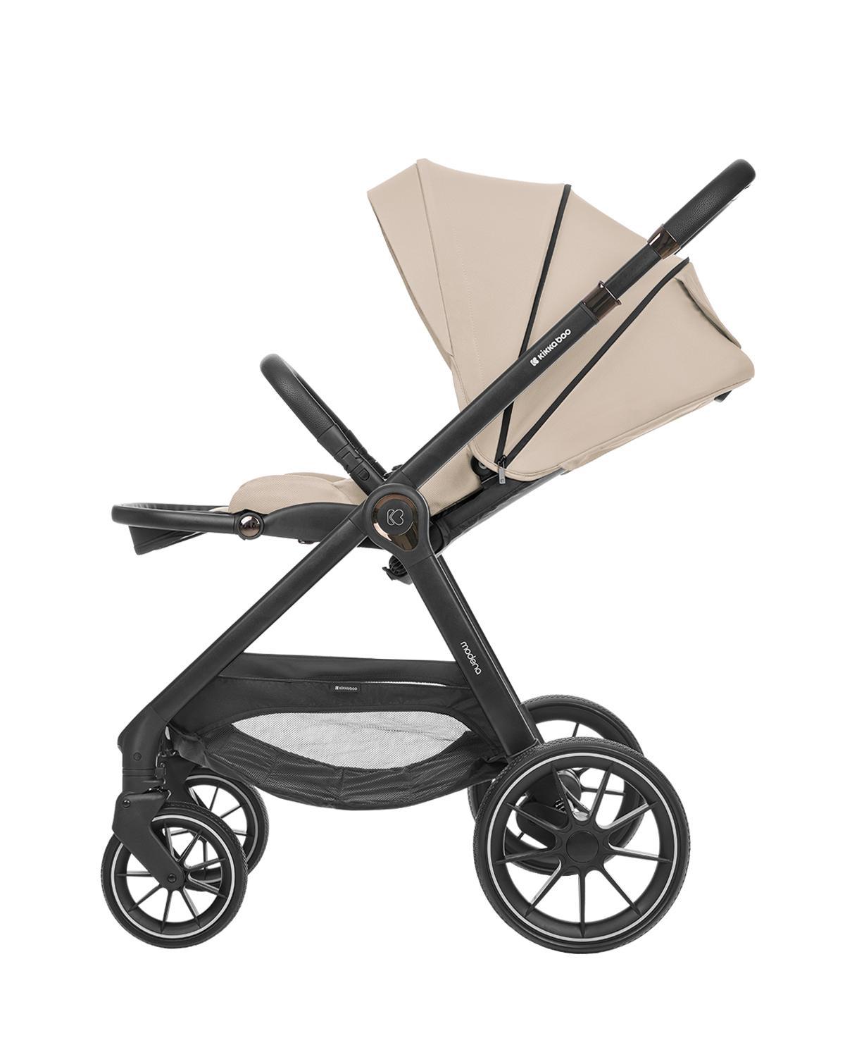 KIKKA BOO Kolica MODENA 3in1 set sa I-SIZE autosedištem i tvrdom korpom beige