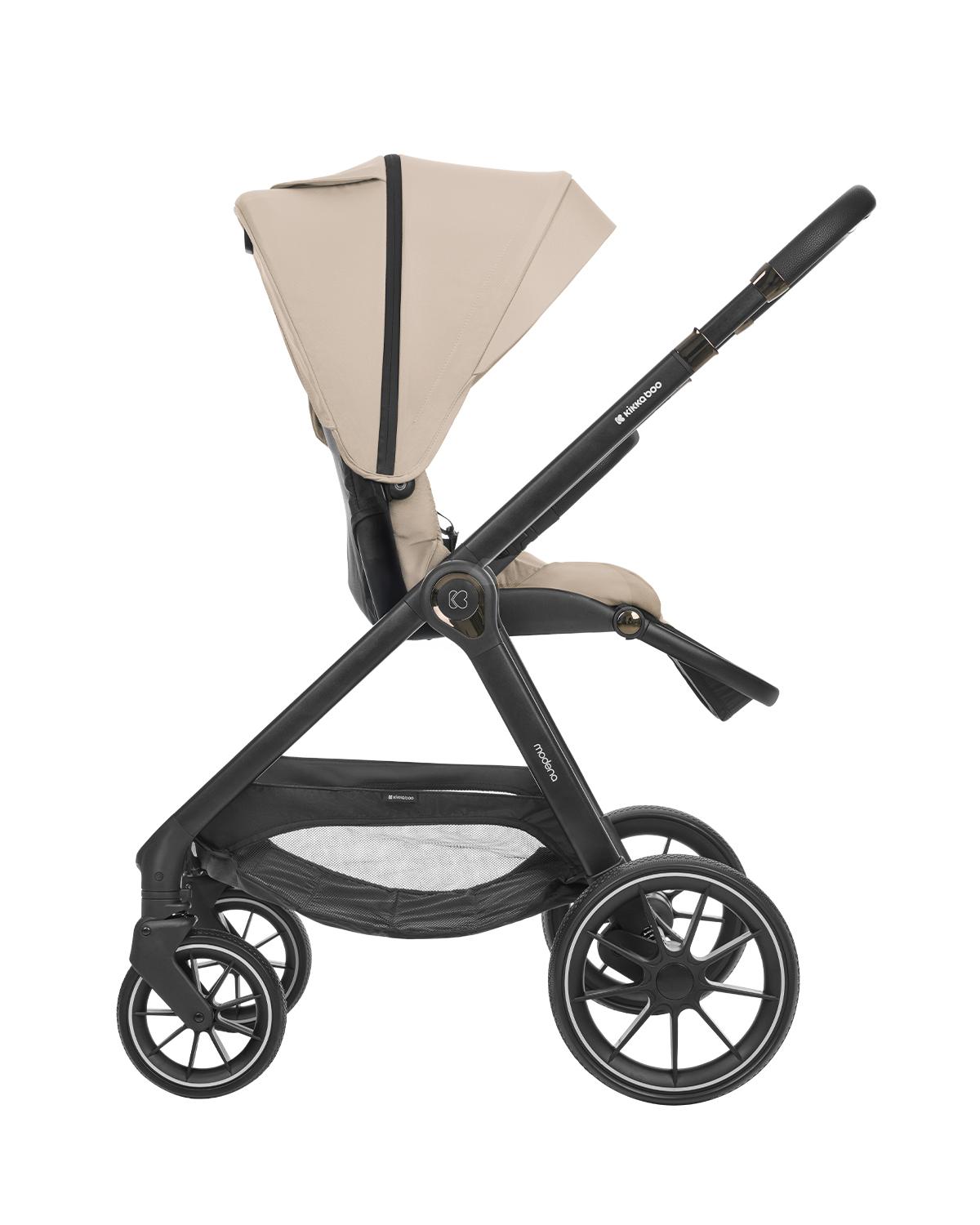 KIKKA BOO Kolica MODENA 3in1 set sa I-SIZE autosedištem i tvrdom korpom beige