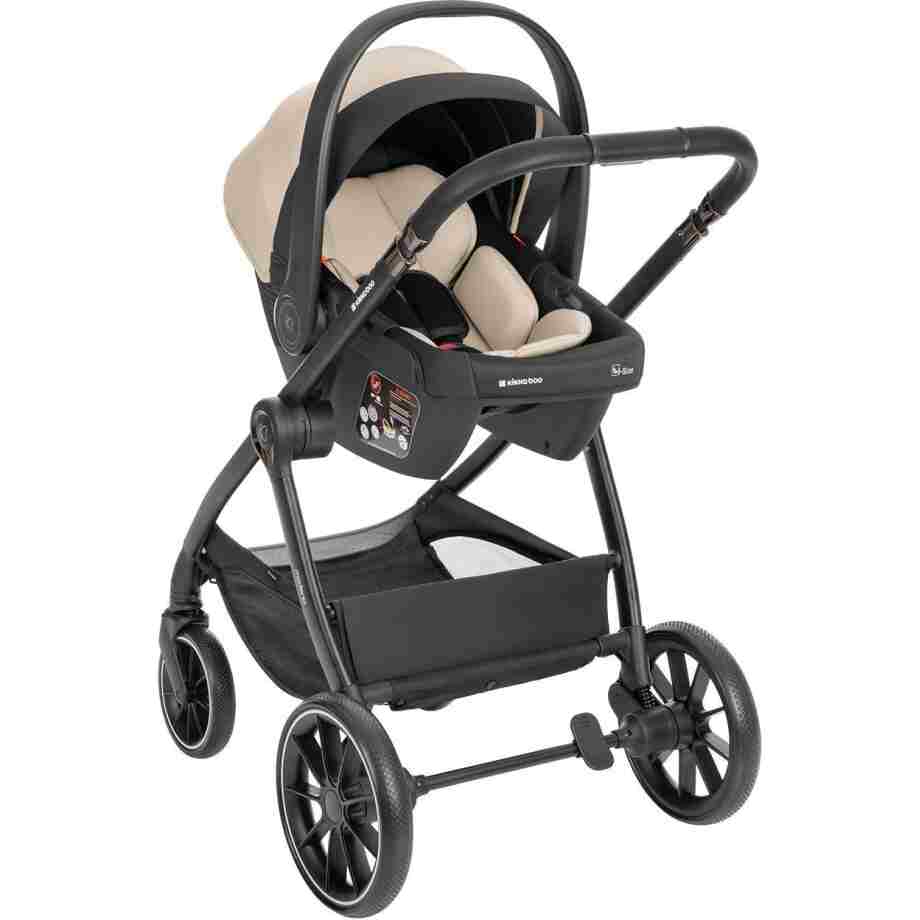 KIKKA BOO Kolica MODENA 3in1 set sa I-SIZE autosedištem i tvrdom korpom beige