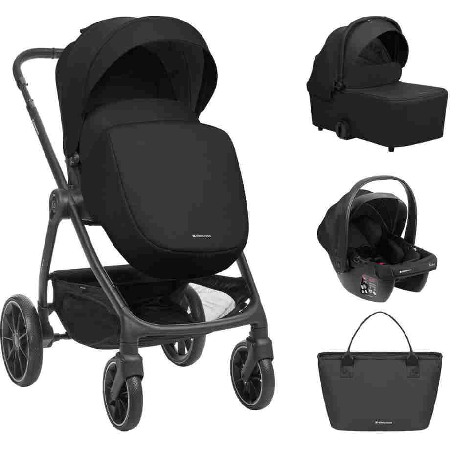 Kolica MODENA 3in1 set sa I-SIZE autosedištem i tvrdom korpom black