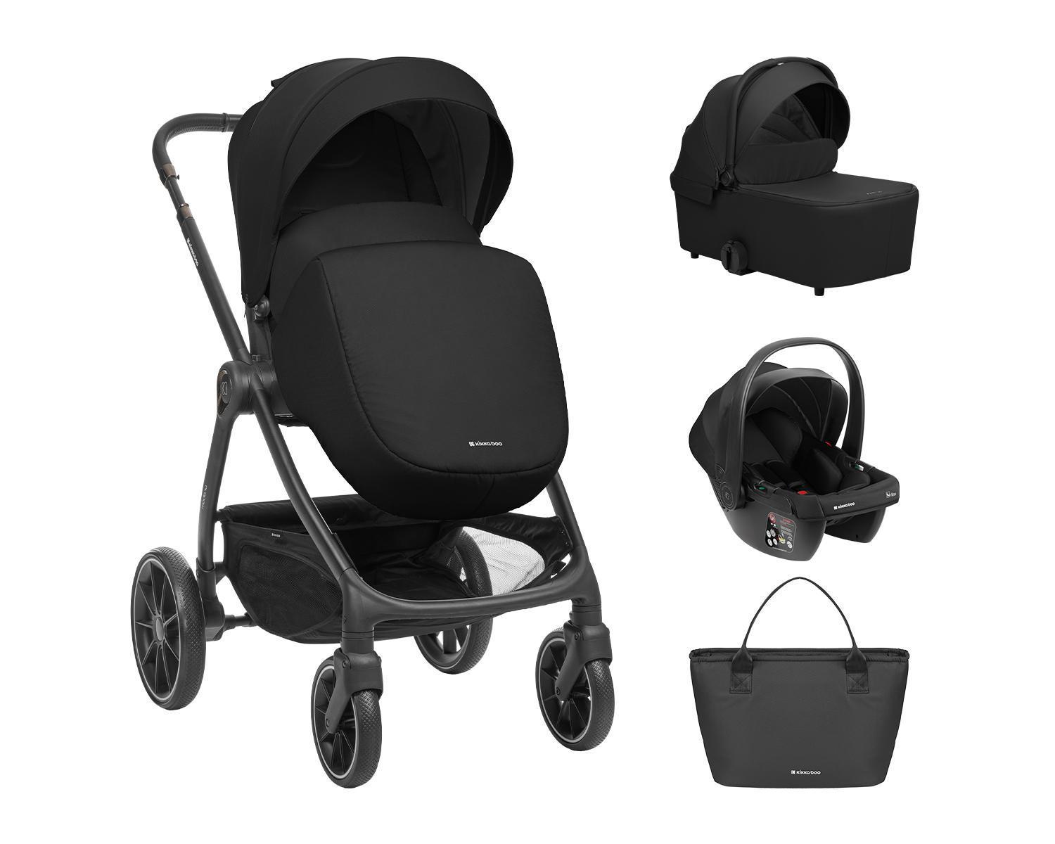 Kolica MODENA 3in1 set sa I-SIZE autosedištem i tvrdom korpom black