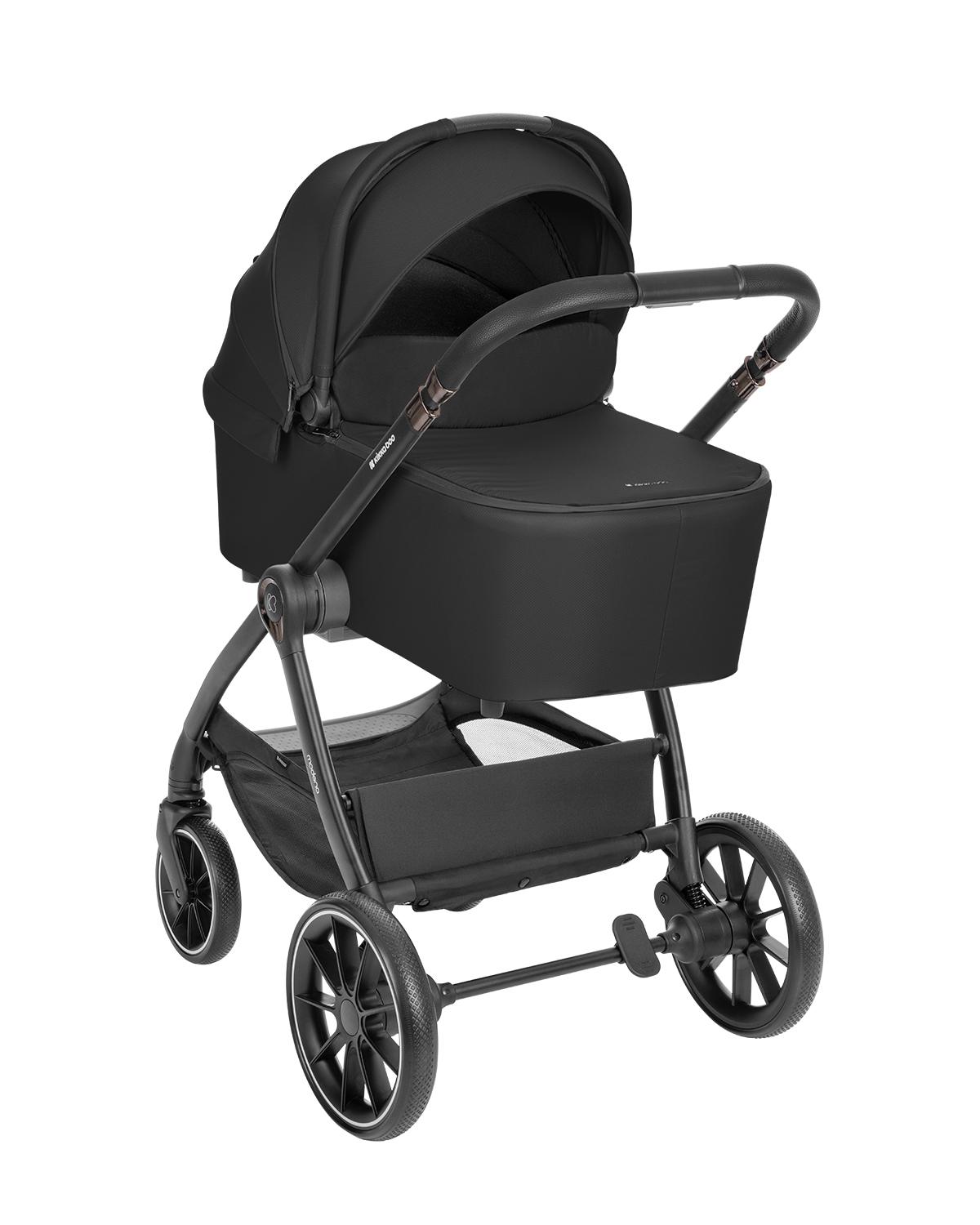 KIKKA BOO Kolica MODENA 3in1 set sa I-SIZE autosedištem i tvrdom korpom black