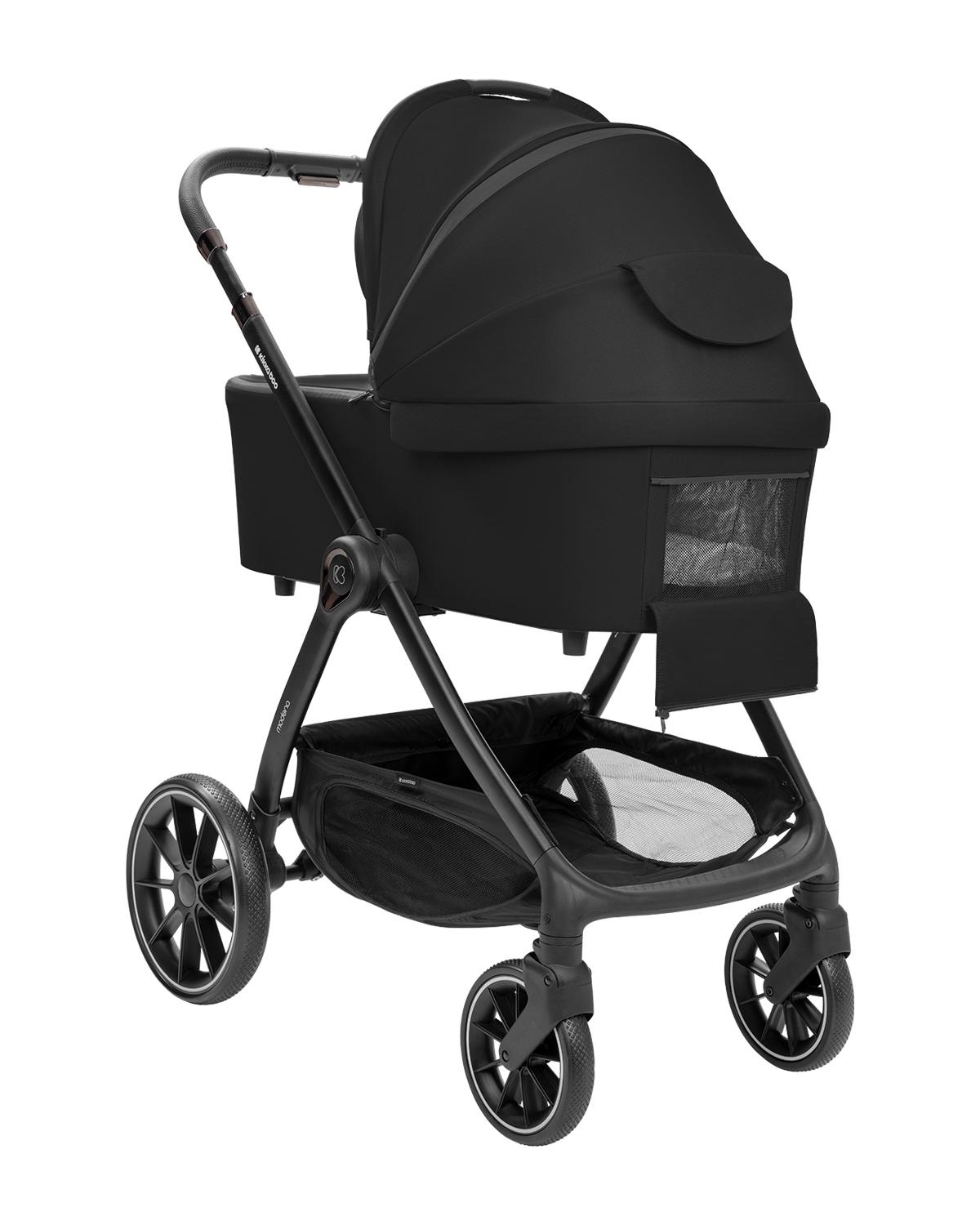 KIKKA BOO Kolica MODENA 3in1 set sa I-SIZE autosedištem i tvrdom korpom black