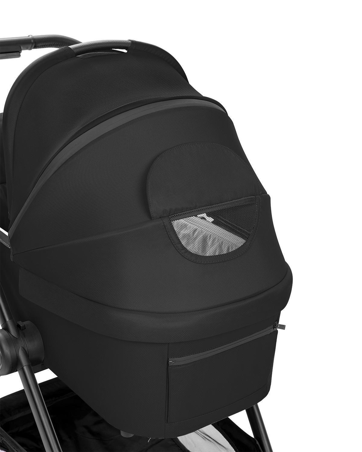 KIKKA BOO Kolica MODENA 3in1 set sa I-SIZE autosedištem i tvrdom korpom black