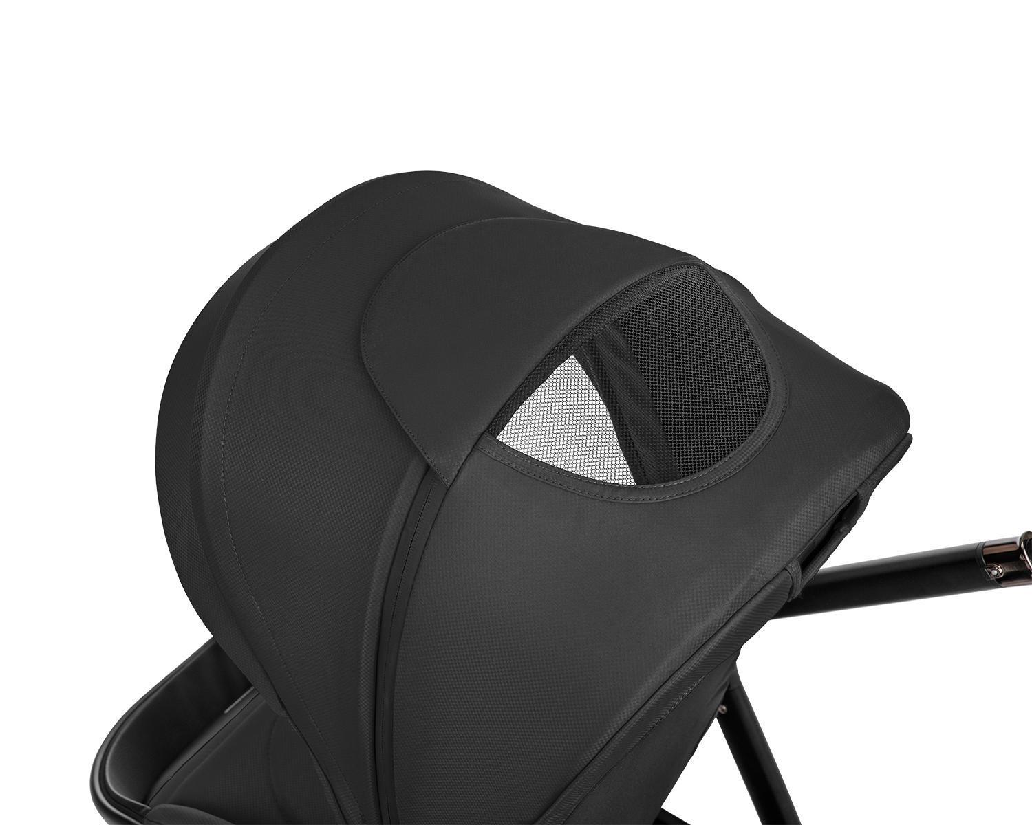 KIKKA BOO Kolica MODENA 3in1 set sa I-SIZE autosedištem i tvrdom korpom black